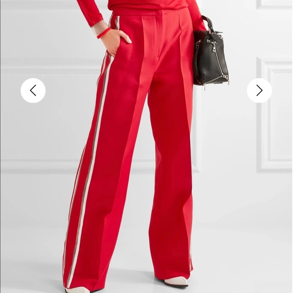 Fendi Side stripe flared trousers